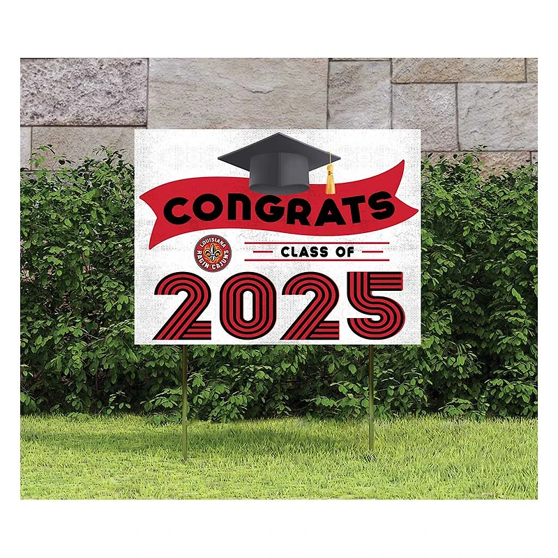 Louisiana Ragin' Cajuns Class of 2025 18" x 24" Yard Sign with Stakes