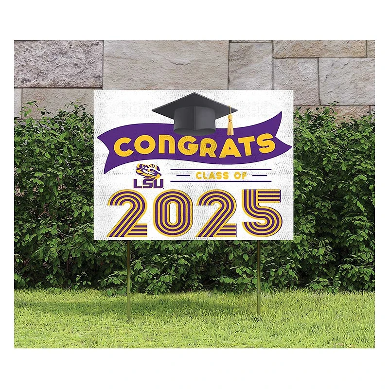 LSU Tigers Class of 2025 18" x 24" Yard Sign with Stakes