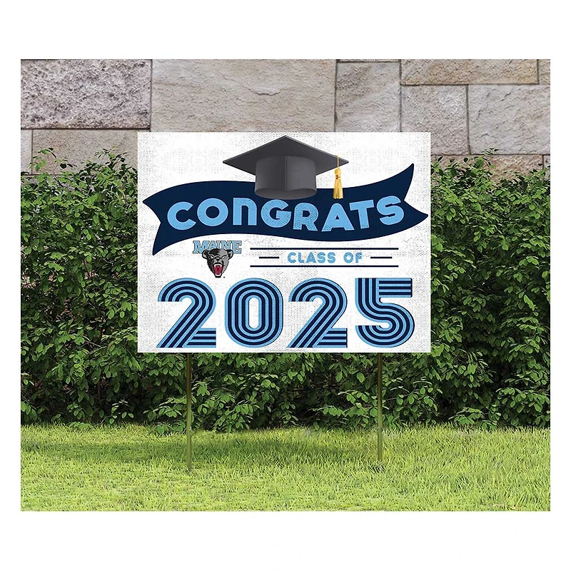 Maine Black Bears Class of 2025 18" x 24" Yard Sign with Stakes
