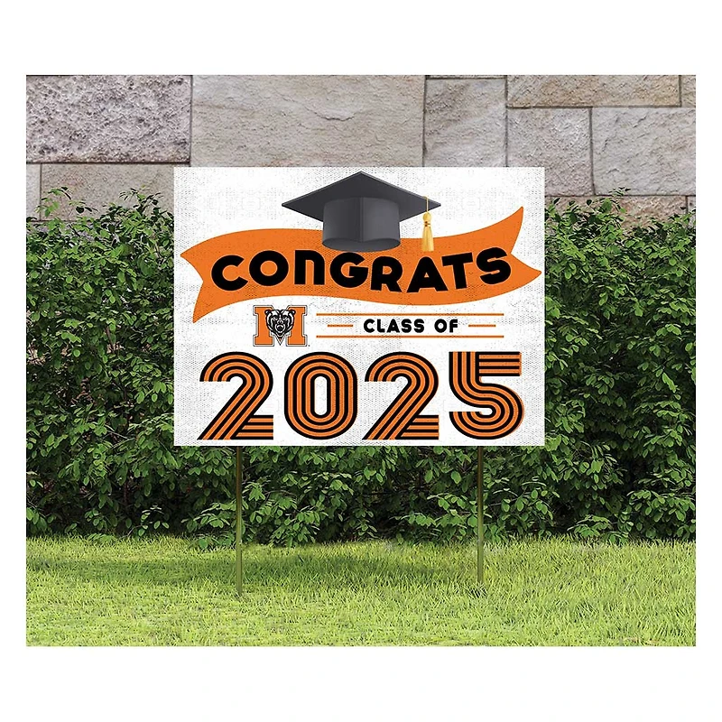 Mercer Bears Class of 2025 18" x 24" Yard Sign with Stakes
