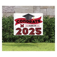 Miami University RedHawks Class of 2025 18" x 24" Yard Sign with Stakes