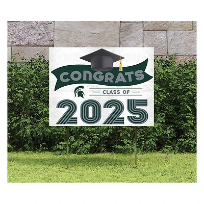 Michigan State Spartans Class of 2025 18" x 24" Yard Sign with Stakes