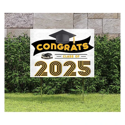 Wisconsin-Milwaukee Panthers Class of 2025 18" x 24" Yard Sign with Stakes
