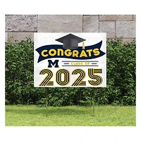 Michigan Wolverines Class of 2025 18" x 24" Yard Sign with Stakes