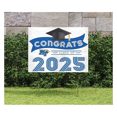MTSU Blue Raiders Class of 2025 18" x 24" Yard Sign with Stakes