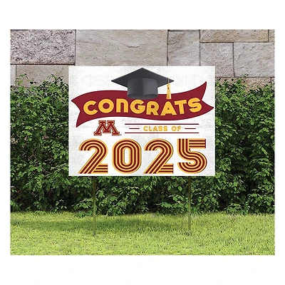 Minnesota Golden Gophers Class of 2025 18" x 24" Yard Sign with Stakes