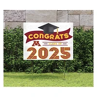 Minnesota Golden Gophers Class of 2025 18" x 24" Yard Sign with Stakes