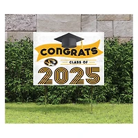 Missouri Tigers Class of 2025 18" x 24" Yard Sign with Stakes