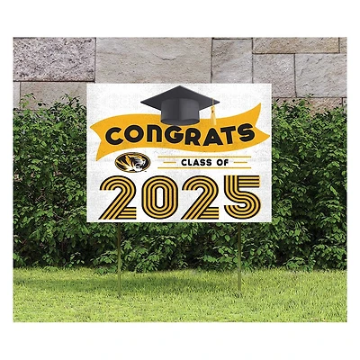 Missouri Tigers Class of 2025 18" x 24" Yard Sign with Stakes