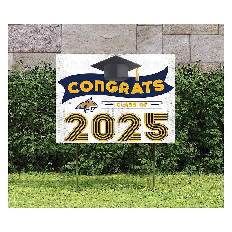 Montana State Bobcats Class of 2025 18" x 24" Yard Sign with Stakes