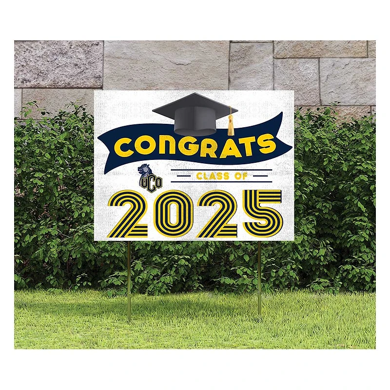 Central Oklahoma Bronchos Class of 2025 18" x 24" Yard Sign with Stakes