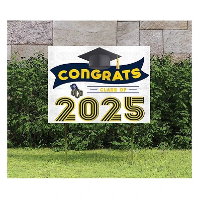 Central Oklahoma Bronchos Class of 2025 18" x 24" Yard Sign with Stakes