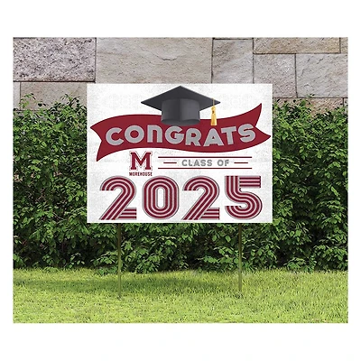 Morehouse Maroon Tigers Class of 2025 18" x 24" Yard Sign with Stakes