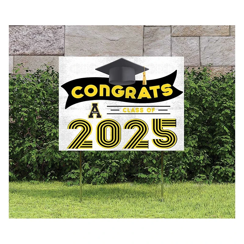Appalachian State Mountaineers Class of 2025 18" x 24" Yard Sign with Stakes