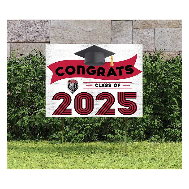 New Mexico Lobos Class of 2025 18" x 24" Yard Sign with Stakes
