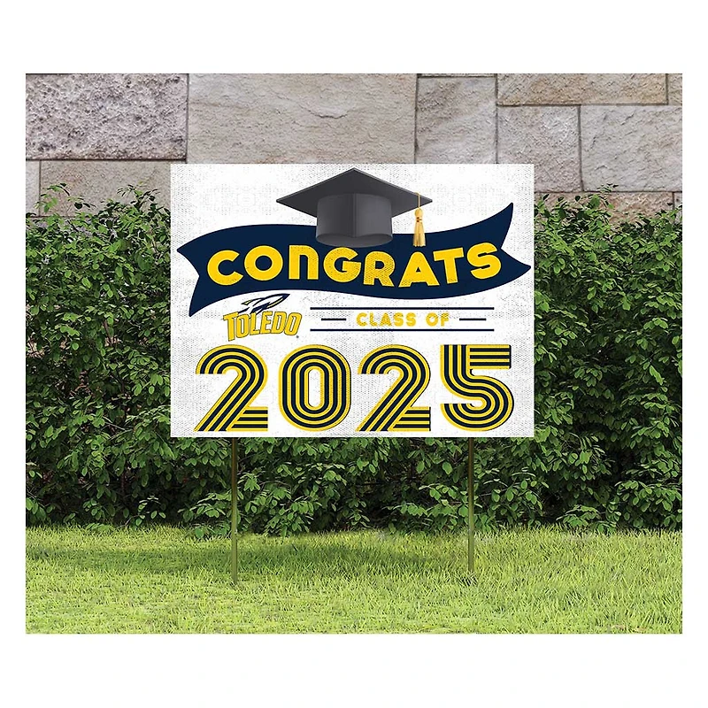 Toledo Rockets Class of 2025 18" x 24" Yard Sign with Stakes