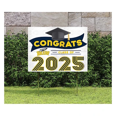 Toledo Rockets Class of 2025 18" x 24" Yard Sign with Stakes