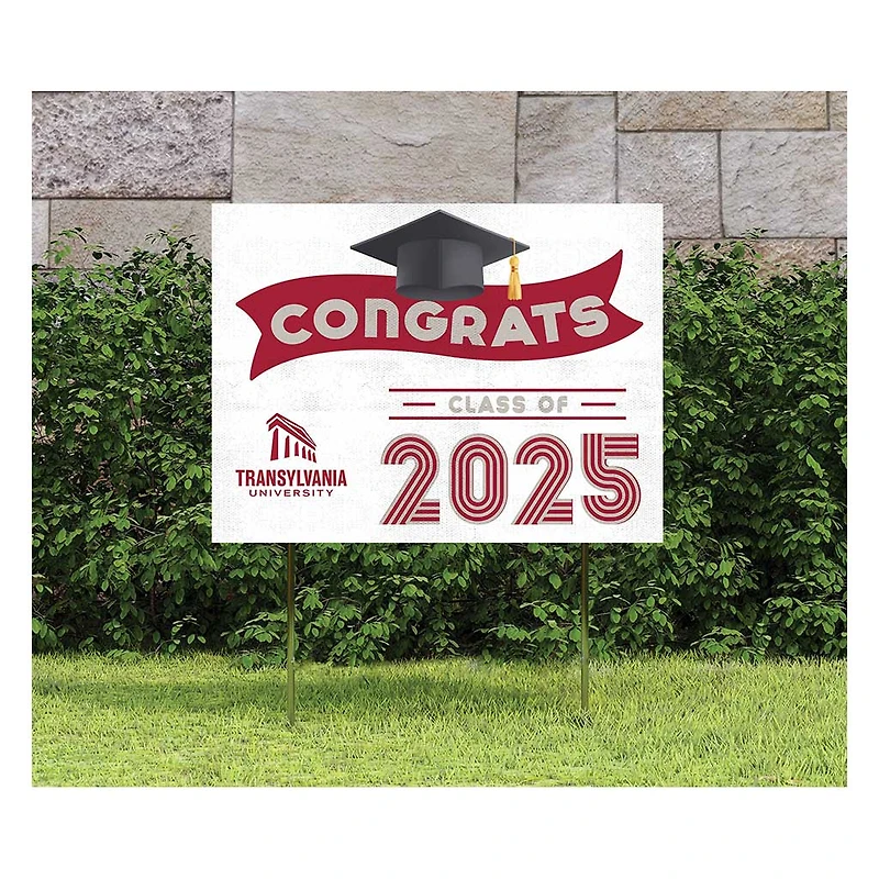Transylvania Pioneers Class of 2025 18" x 24" Yard Sign with Stakes
