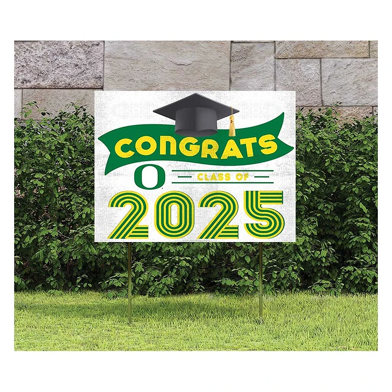 Oregon Ducks Class of 2025 18" x 24" Yard Sign with Stakes