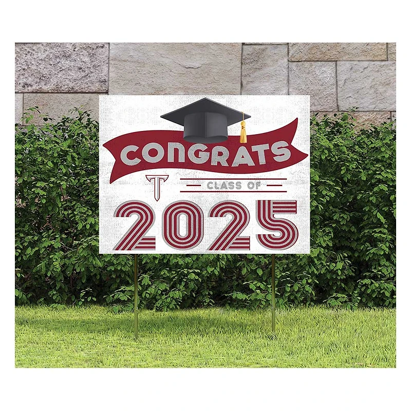 Troy University Trojans Class of 2025 18" x 24" Yard Sign with Stakes