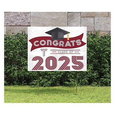 Troy University Trojans Class of 2025 18" x 24" Yard Sign with Stakes