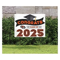 Pacific Tigers Class of 2025 18" x 24" Yard Sign with Stakes