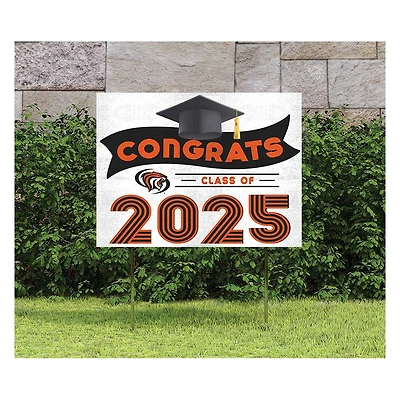 Pacific Tigers Class of 2025 18" x 24" Yard Sign with Stakes