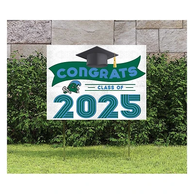 Tulane Green Wave Class of 2025 18" x 24" Yard Sign with Stakes