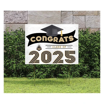 Purdue Boilermakers Class of 2025 18" x 24" Yard Sign with Stakes