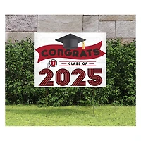 Utah Utes Class of 2025 18" x 24" Yard Sign with Stakes