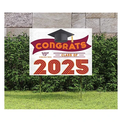 Virginia Tech Hokies Class of 2025 18" x 24" Yard Sign with Stakes