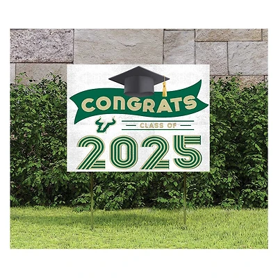 South Florida Bulls Class of 2025 18" x 24" Yard Sign with Stakes