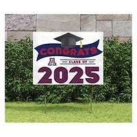 Arizona Wildcats Class of 2025 18" x 24" Yard Sign with Stakes