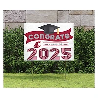 Washington State Cougars Class of 2025 18" x 24" Yard Sign with Stakes