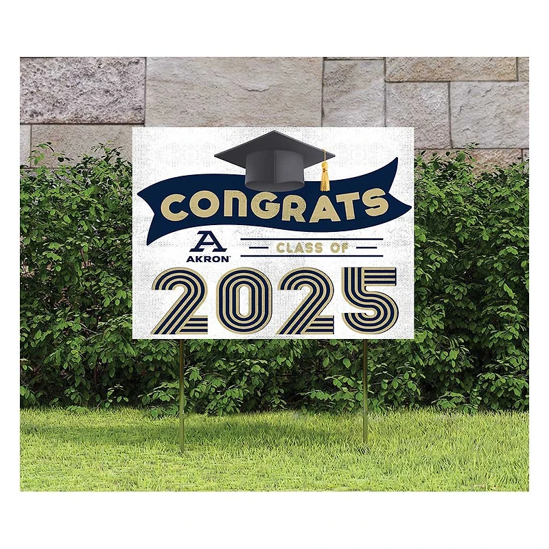 Akron Zips Class of 2025 18" x 24" Yard Sign with Stakes