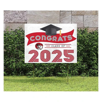 Winston-Salem State Rams Class of 2025 18" x 24" Yard Sign with Stakes