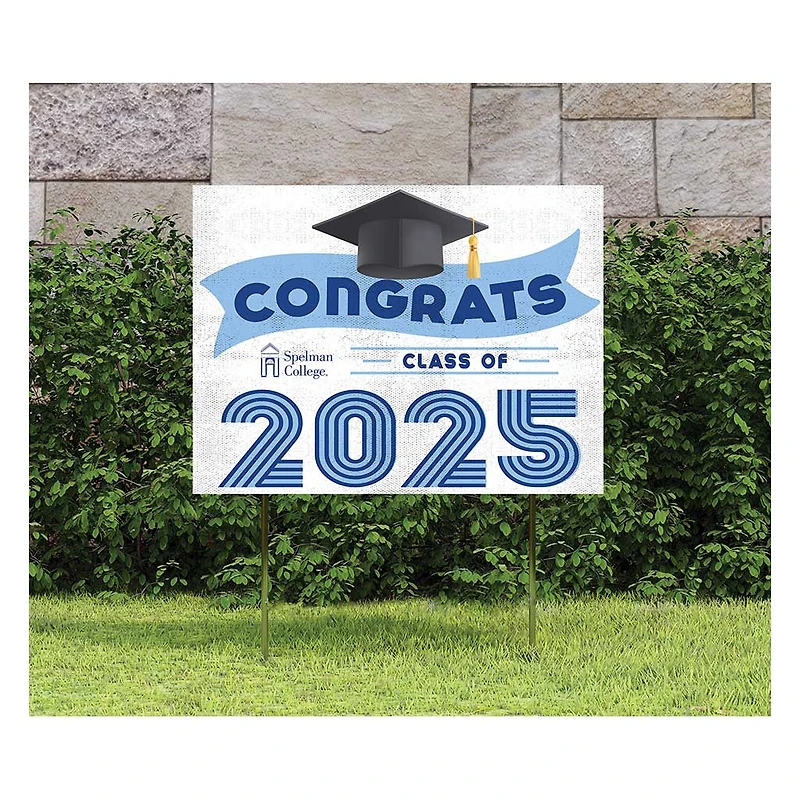 Spelman College Jaguars Class of 2025 18" x 24" Yard Sign with Stakes