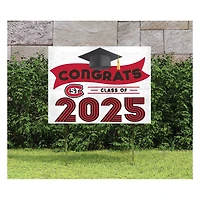 St. Cloud State Huskies Class of 2025 18" x 24" Yard Sign with Stakes