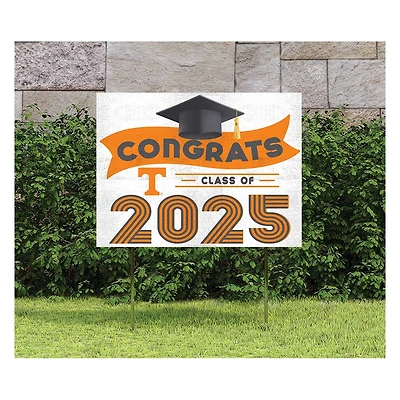 Tennessee Volunteers Class of 2025 18" x 24" Yard Sign with Stakes