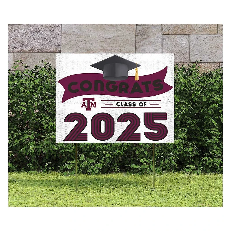 Texas A&M Aggies Class of 2025 18" x 24" Yard Sign with Stakes