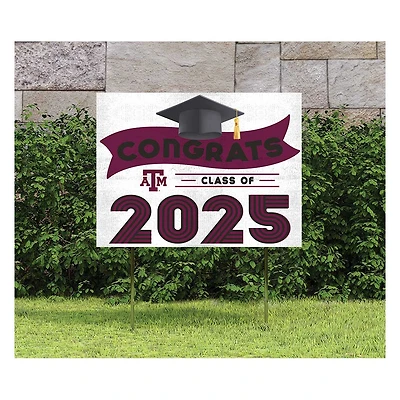 Texas A&M Aggies Class of 2025 18" x 24" Yard Sign with Stakes