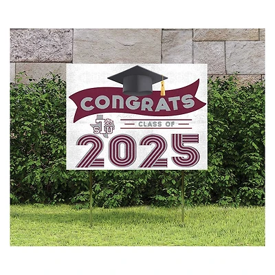 Texas Southern Tigers Class of 2025 18" x 24" Yard Sign with Stakes