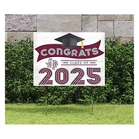 Texas Southern Tigers Class of 2025 18" x 24" Yard Sign with Stakes