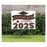 Texas State Bobcats Class of 2025 18" x 24" Yard Sign with Stakes