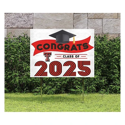 Texas Tech Red Raiders Class of 2025 18" x 24" Yard Sign with Stakes