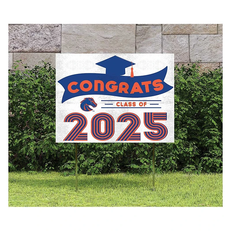 Boise State Broncos Class of 2025 18" x 24" Yard Sign with Stakes