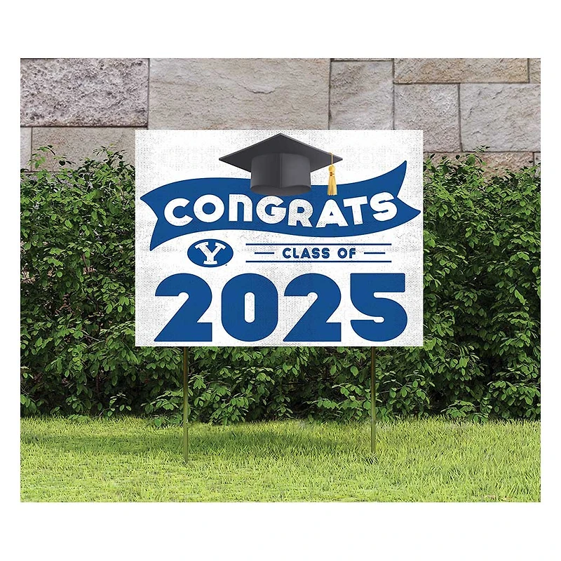 BYU Cougars Class of 2025 18" x 24" Yard Sign with Stakes