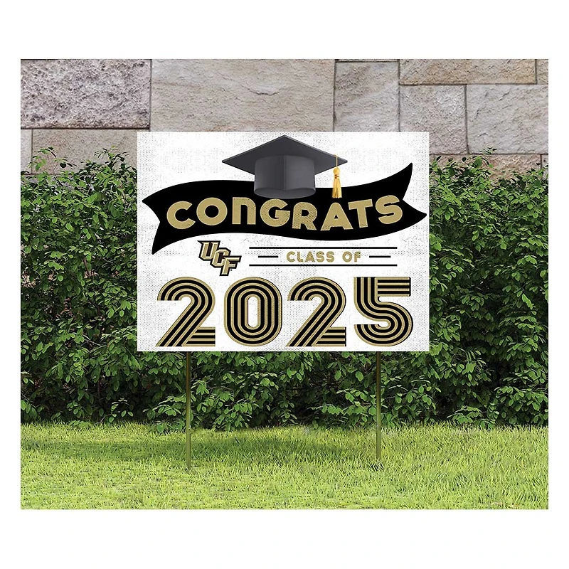 UCF Knights Class of 2025 18" x 24" Yard Sign with Stakes