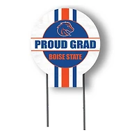 Boise State Broncos Proud Grad 20" x 20" Circle Yard Sign with Stakes