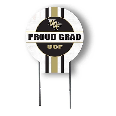 UCF Knights Proud Grad 20" x 20" Circle Yard Sign with Stakes